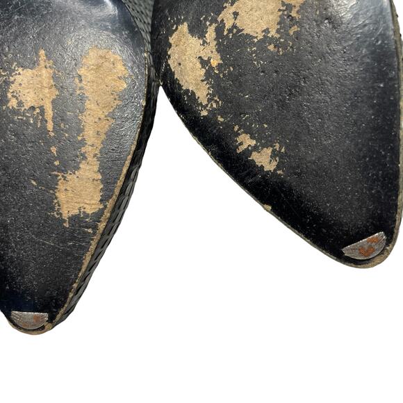 Charles Jourdan Size 8 Pumps Vintage Narrow Snakeskin Heels Marly Magnolia Gray - Picture 10 of 13